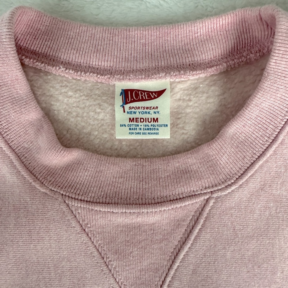 Jcrew Pink 16oz Sweatshirt